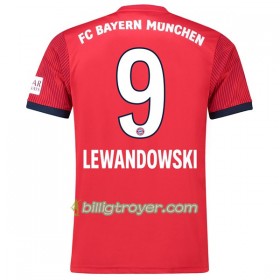 Billige Fotballdrakter FC Bayern München Lewandowski 9 Hjemmedraktsett 2018/19 Kortermet